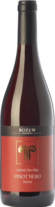 29,95 € Free Shipping | Red wine Bolzano Pinot Nero Riserva Reserve D.O.C. Alto Adige Trentino-Alto Adige Italy Pinot Black Bottle 75 cl