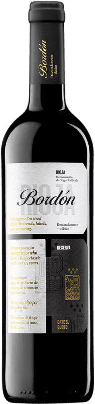 21,95 € 送料無料 | 赤ワイン Bodegas Franco Españolas Bordón レセルバ D.O.Ca. Rioja ラ・リオハ スペイン Tempranillo — テンプラニーリョ, Garnacha — グルナッシュ, Mazuelo — マスエロ 75 cl