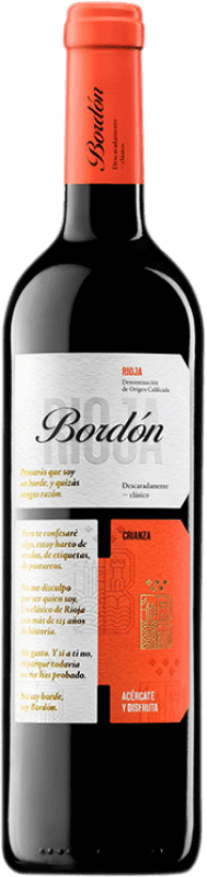 8,95 € Kostenloser Versand | Rotwein Bodegas Franco Españolas Bordón Crianza — Kurze Fassreifung D.O.Ca. Rioja La Rioja Spanien Tempranillo, Garnacha — Grenache Flasche 75 cl