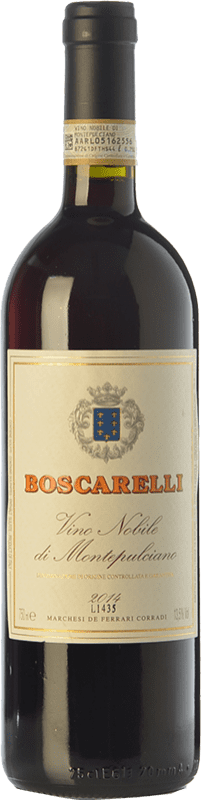 32,95 € Бесплатная доставка | Красное вино Boscarelli D.O.C.G. Vino Nobile di Montepulciano Тоскана Италия Sangiovese, Colorino, Canaiolo, Mammolo бутылка 75 cl