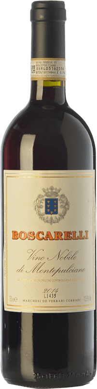 27,95 € Бесплатная доставка | Красное вино Boscarelli D.O.C.G. Vino Nobile di Montepulciano Тоскана Италия Sangiovese — Санджовезе, Colorino — Колорино, Canaiolo — Канаиоло, Mammolo — Маммоло 75 cl