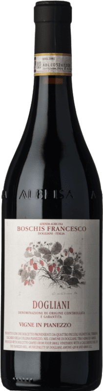 15,95 € 免费送货 | 红酒 Boschis Pianezzo D.O.C.G. Dolcetto di Dogliani Superiore 皮埃蒙特 意大利 Dolcetto 瓶子 75 cl
