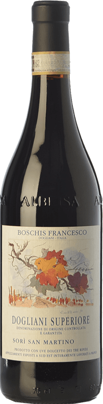 19,95 € Free Shipping | Red Wine Boschis Sorì San Martino Superior D.O.C.G. Dolcetto di Dogliani Superiore Piemonte Italy Dolcetto Bottle 75 cl