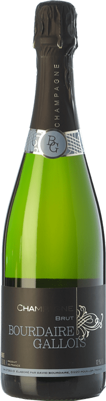 35,95 € Free Shipping | White sparkling Bourdaire Gallois Brut A.O.C. Champagne Champagne France Pinot Meunier Bottle 75 cl