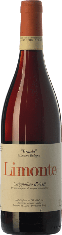 12,95 € Free Shipping | Red wine Braida Limonte D.O.C. Grignolino d'Asti Piemonte Italy Grignolino Bottle 75 cl