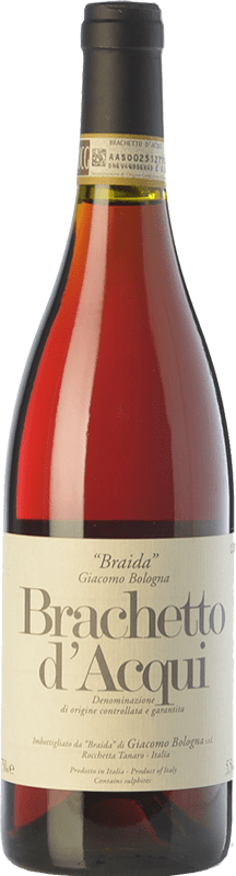 18,95 € Spedizione Gratuita | Vino dolce Braida D.O.C.G. Brachetto d'Acqui Piemonte Italia Brachetto Bottiglia 75 cl