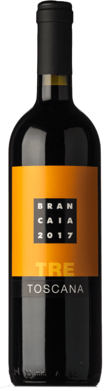 16,95 € 免费送货 | 红酒 Brancaia Tre I.G.T. Toscana 托斯卡纳 意大利 Merlot, Cabernet Sauvignon, Sangiovese 瓶子 75 cl