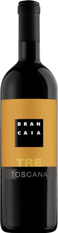 22,95 € Бесплатная доставка | Красное вино Brancaia Tre I.G.T. Toscana Тоскана Италия Merlot — Мерло, Cabernet Sauvignon — Каберне Совиньон, Sangiovese — Санджовезе Бутылка 75 cl