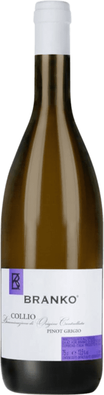 26,95 € Envío gratis | Vino blanco Branko Pinot Grigio D.O.C. Collio Goriziano-Collio Friuli-Venezia Giulia Italia Pinot Gris Botella 75 cl