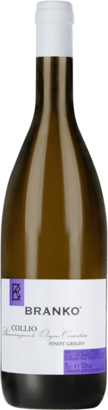 26,95 € Kostenloser Versand | Weißwein Branko D.O.C. Collio Friaul-Julisch Venetien Italien Pinot Gris — Grauburgunder Flasche 75 cl