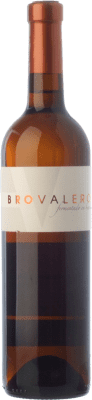 8,95 € Envoi gratuit | Vin blanc Bro Valero Fermentado en Barrica Crianza D.O. La Mancha Castilla La Mancha Espagne Macabeo, Chardonnay Bouteille 75 cl