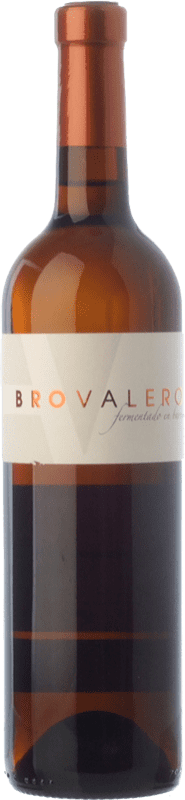 8,95 € Free Shipping | White wine Bro Valero Fermentado en Barrica Aged D.O. La Mancha Castilla la Mancha Spain Macabeo, Chardonnay Bottle 75 cl