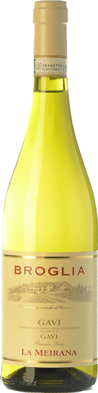 21,95 € Spedizione Gratuita | Vino bianco Broglia La Meirana D.O.C.G. Cortese di Gavi Piemonte Italia Cortese Bottiglia 75 cl