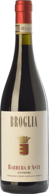 18,95 € Бесплатная доставка | Красное вино Broglia Высший D.O.C. Barbera d'Asti Пьемонте Италия Barbera — Барбера 75 cl