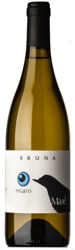 17,95 € Envío gratis | Vino Blanco Bruna Majé D.O.C. Riviera Ligure di Ponente Liguria Italia Pigato 75 cl