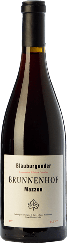 56,95 € Free Shipping | Red wine Brunnenhof Blauburgunder Riserva Reserve D.O.C. Alto Adige Trentino-Alto Adige Italy Pinot Black Bottle 75 cl