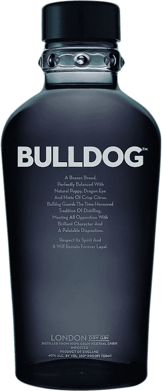 29,95 € Spedizione Gratuita | Gin Bulldog Gin Regno Unito Bottiglia 1 L