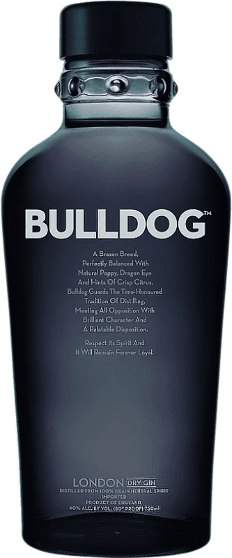 28,95 € Spedizione Gratuita | Gin Bulldog Gin Regno Unito Bottiglia 70 cl