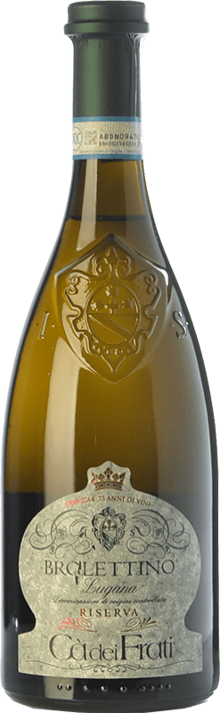 25,95 € Spedizione Gratuita | Vino bianco Cà dei Frati Brolettino Riserva D.O.C. Lugana lombardia Italia Trebbiano di Lugana Bottiglia 75 cl