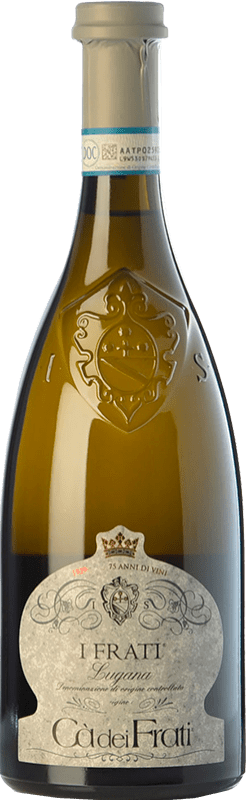 14,95 € Spedizione Gratuita | Vino Bianco Cà dei Frati I Frati D.O.C. Lugana lombardia Italia Trebbiano 75 cl