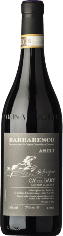 46,95 € Envío gratis | Vino tinto Cà del Baio Barbaresco Asili Reserva D.O.C. Piedmont Piemonte Italia Nebbiolo Botella 75 cl