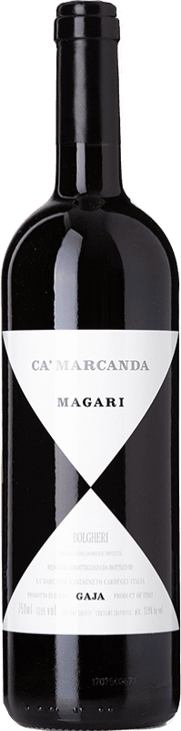 66,95 € Envío gratis | Vino tinto Ca' Marcanda Magari D.O.C. Bolgheri Toscana Italia Merlot, Cabernet Sauvignon, Cabernet Franc Botella 75 cl