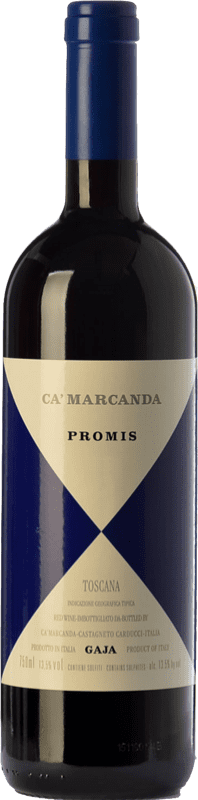 46,95 € Бесплатная доставка | Красное вино Ca' Marcanda Promis D.O.C. Bolgheri Тоскана Италия Merlot, Syrah, Sangiovese бутылка 75 cl