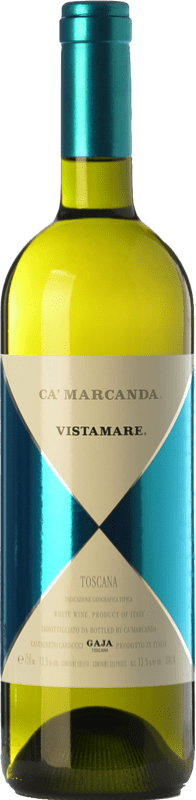 42,95 € Envio grátis | Vinho branco Ca' Marcanda Vistamare D.O.C. Bolgheri Tuscany Itália Viognier, Chardonnay, Sauvignon Branca, Vermentino Garrafa 75 cl
