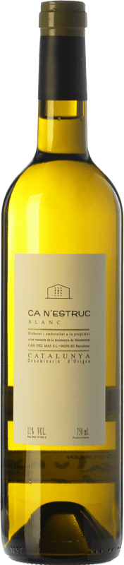 9,95 € Spedizione Gratuita | Vino bianco Ca N'Estruc Giovane D.O. Catalunya Catalogna Spagna Macabeo, Xarel·lo, Chardonnay, Moscato di Grano Tenero Bottiglia 75 cl