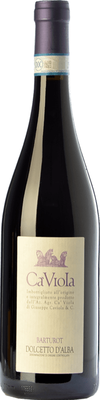 19,95 € Бесплатная доставка | Красное вино Ca' Viola Barturot D.O.C.G. Dolcetto d'Alba Пьемонте Италия Dolcetto бутылка 75 cl