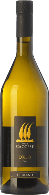 15,95 € Бесплатная доставка | Белое вино Caccese D.O.C. Collio Goriziano-Collio Фриули-Венеция-Джулия Италия Friulano бутылка 75 cl