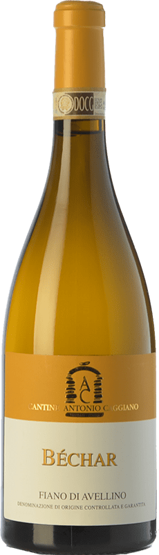 19,95 € Spedizione Gratuita | Vino bianco Caggiano Béchar D.O.C.G. Fiano d'Avellino Campania Italia Fiano Bottiglia 75 cl