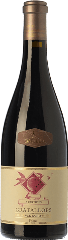 65,95 € Бесплатная доставка | Красное вино Cal Batllet Gratallops 5 Partides Vi de Vila старения D.O.Ca. Priorat Каталония Испания Carignan бутылка 75 cl