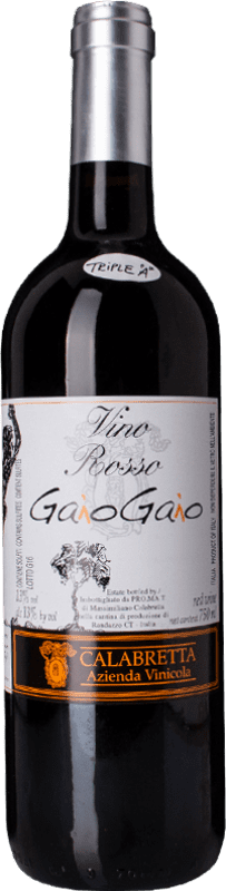 18,95 € 免费送货 | 红葡萄酒 Calabretta Gaio Gaio I.G.T. Terre Siciliane 西西里岛 意大利 Nerello — 内雷洛 75 cl