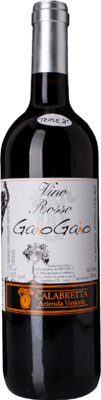 17,95 € Spedizione Gratuita | Vino rosso Calabretta Gaio Gaio I.G.T. Terre Siciliane Sicilia Italia Nerello Mascalese Bottiglia 75 cl