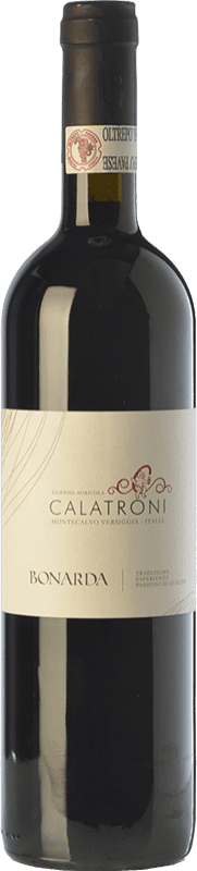 12,95 € Free Shipping | Red Sparkling Wine Calatroni Frizzante — Semi-Sparkling D.O.C. Oltrepò Pavese Lombardia Italy Bonarda 75 cl