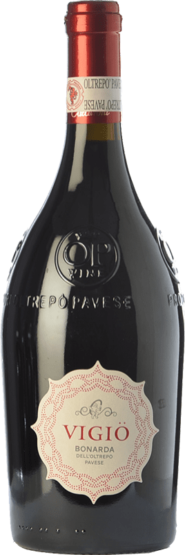 13,95 € 送料無料 | 赤いスパークリングワイン Calatroni Bonarda Frizzante Vigiö D.O.C. Oltrepò Pavese ロンバルディア イタリア Bonarda ボトル 75 cl