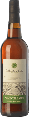 19,95 € Free Shipping | Fortified wine Callejuela Amontillado D.O. Manzanilla-Sanlúcar de Barrameda Andalusia Spain Palomino Fino Bottle 75 cl