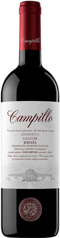 22,95 € Envoi gratuit | Vin rouge Campillo Selecta Réserve D.O.Ca. Rioja La Rioja Espagne Tempranillo Bouteille 75 cl