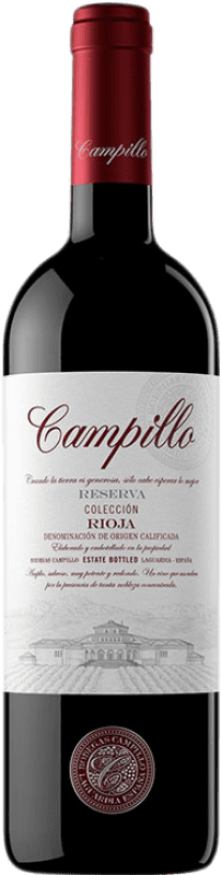 22,95 € Kostenloser Versand | Rotwein Campillo Colección Reserve D.O.Ca. Rioja La Rioja Spanien Tempranillo Flasche 75 cl