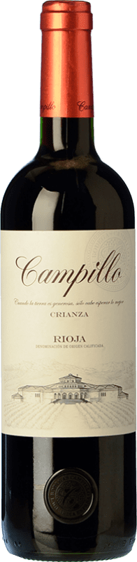 12,95 € Free Shipping | Red wine Campillo Crianza D.O.Ca. Rioja The Rioja Spain Tempranillo Bottle 75 cl