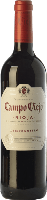 6,95 € Бесплатная доставка | Красное вино Campo Viejo Молодой D.O.Ca. Rioja Ла-Риоха Испания Tempranillo бутылка 75 cl