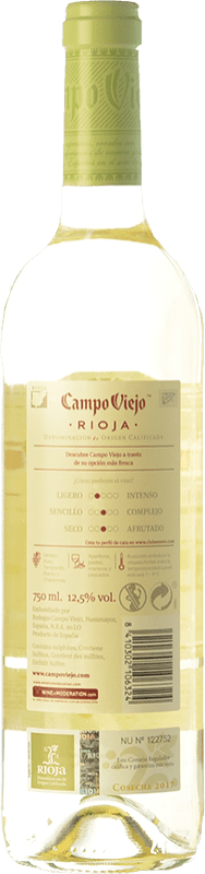 4,95 € Free Shipping | White wine Campo Viejo Crianza D.O.Ca. Rioja The Rioja Spain Viura Bottle 75 cl