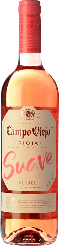 6,95 € Envío gratis | Vino Rosado Campo Viejo Joven D.O.Ca. Rioja La Rioja España Tempranillo 75 cl