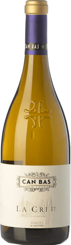 29,95 € Envoi gratuit | Vin blanc Can Bas La Creu Crianza D.O. Penedès Catalogne Espagne Sauvignon Blanc Bouteille 75 cl