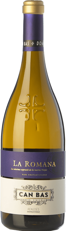 72,95 € Free Shipping | White Wine Can Bas La Romana Crianza — Aged D.O. Penedès Catalonia Spain Xarel·lo, Chardonnay Bottle 75 cl