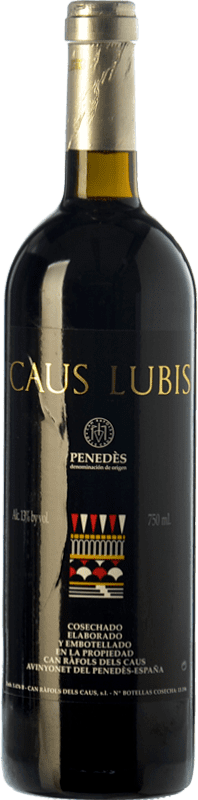 54,95 € Free Shipping | Red wine Can Ràfols Caus Lubis Aged D.O. Penedès Catalonia Spain Merlot Bottle 75 cl