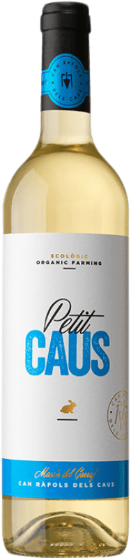 10,95 € Envío gratis | Vino Blanco Can Ràfols Petit Caus D.O. Penedès Cataluña España Macabeo, Xarel·lo, Chardonnay, Parellada, Chenin, Moscatel 75 cl