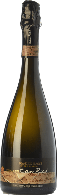 16,95 € 免费送货 | 白起泡酒 Can Rich Blanc de Blancs 预订 I.G.P. Vi de la Terra de Ibiza 巴利阿里群岛 西班牙 Malvasía 瓶子 75 cl