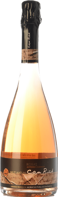 17,95 € Free Shipping | Rosé Sparkling Wine Can Rich Extra Brut I.G.P. Vi de la Terra de Ibiza Balearic Islands Spain Syrah — Shiraz Eco — Organic 75 cl